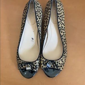 Calvin Klein animal print wedges